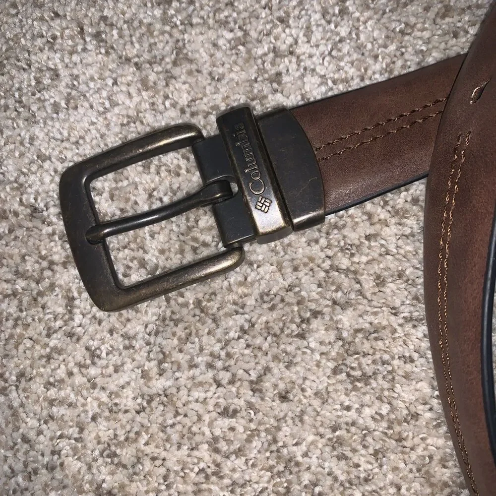COLUMBIA Reversible Men's  Belt.  Dark Brown/Black. Active Stretch 42-44
